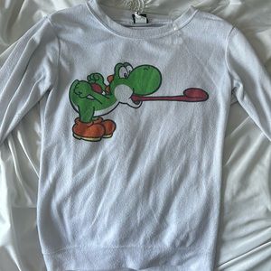 Y2K nerdy super Mario sweater